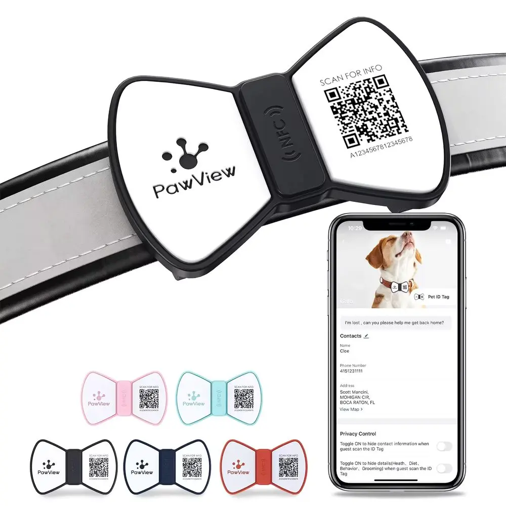 PawView chytrá známka pro psy pánský motýlek | P54834
