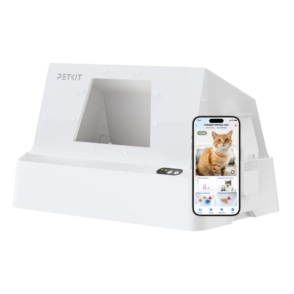 Petkit Purobot Crystal Duo with Hood | Automatická toaleta pro kočky | P59566
