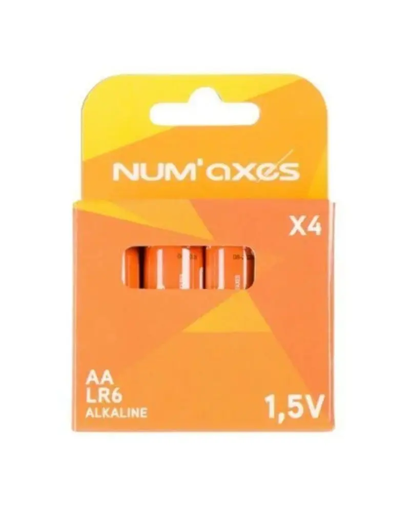 Sada 4 ks alkalických baterií AA (LR06) Num´axes | P59805