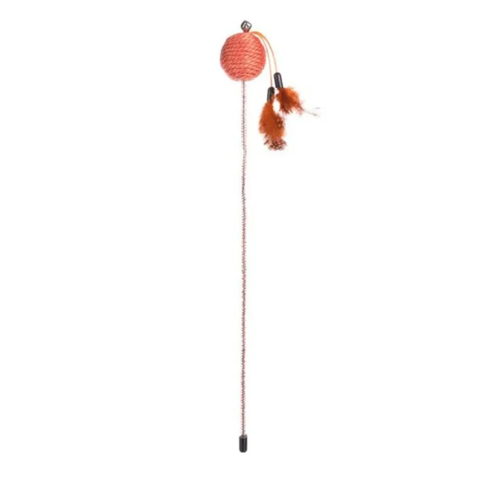Škádlítko s míčkem a peřím pro kočky Flamingo Glitty | P53070