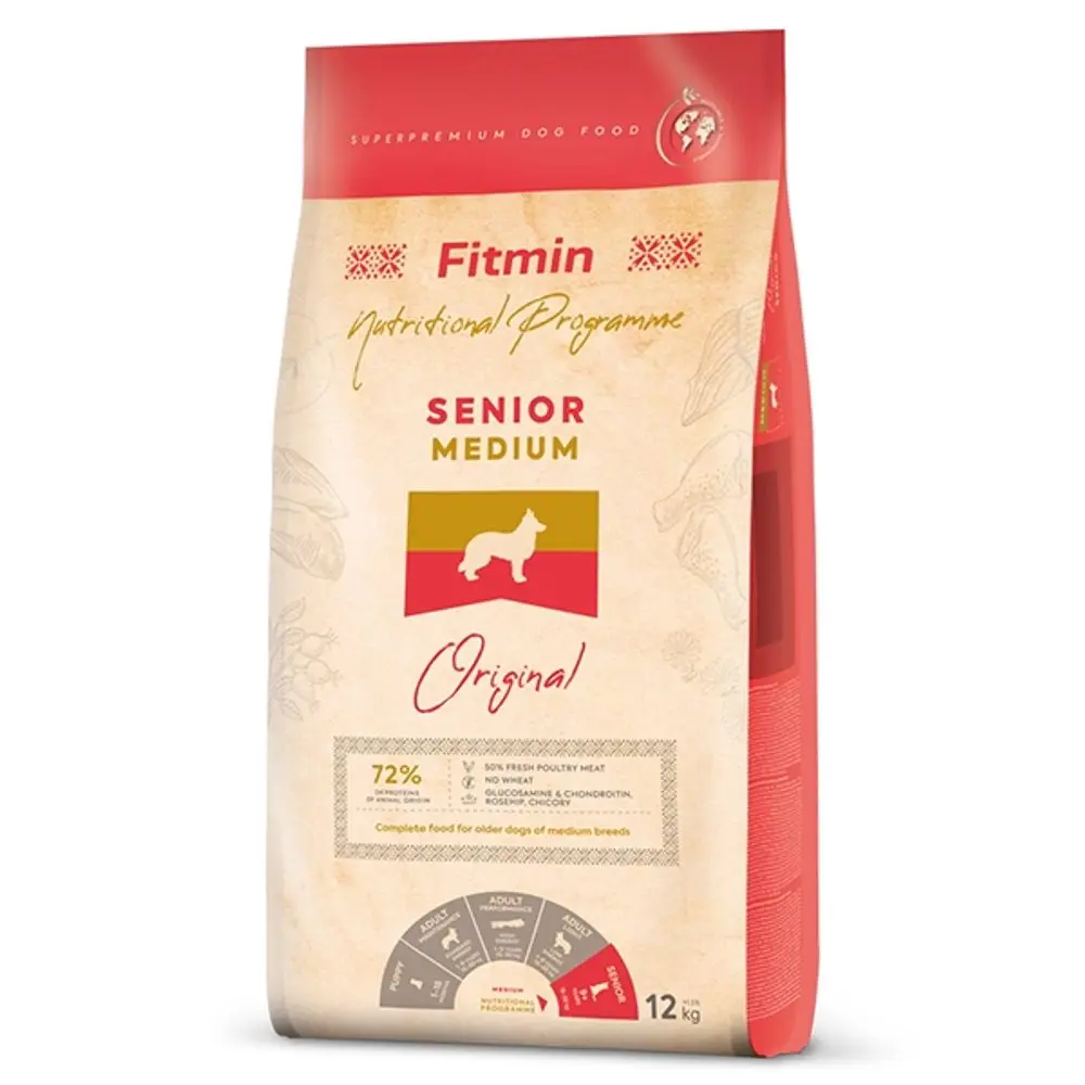 Fitmin Dog Medium Senior 12 kg | Granule pro psy | P56367