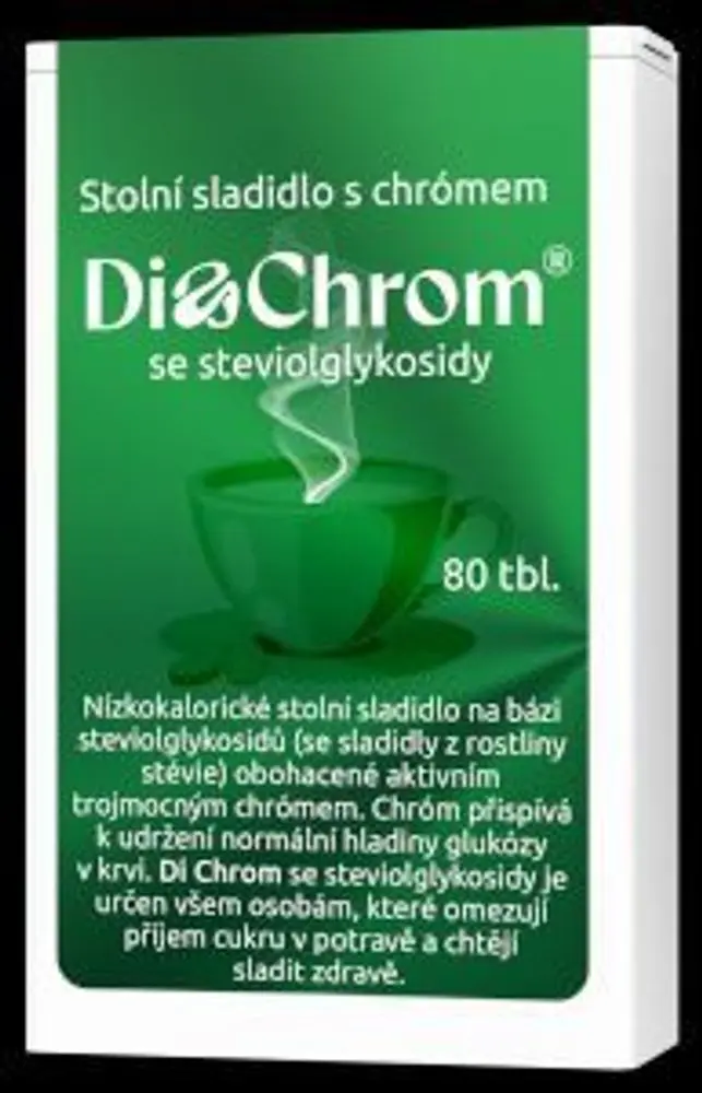 Sladidlo - DiaChrom se stévií 80 tbl.
