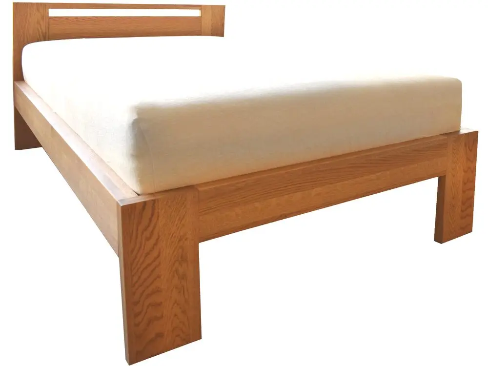 Oak´s Dubová postel Mono Klasik 4 cm masiv průběžný -