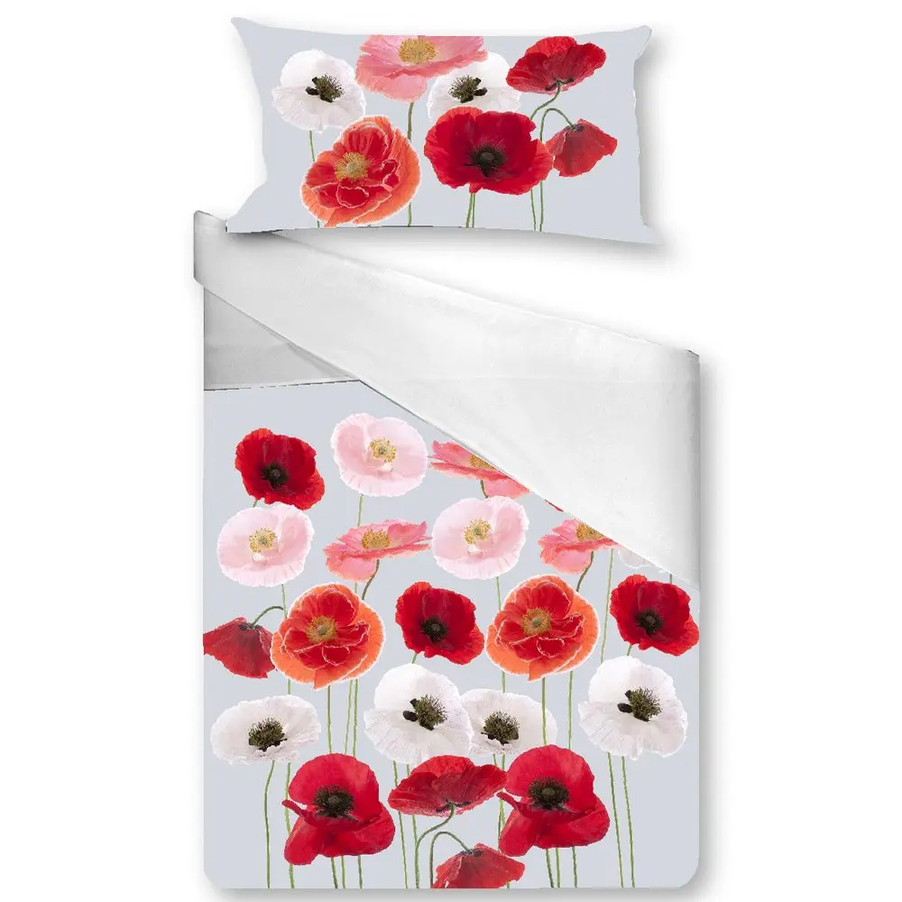 Gipetex Natural Dream 3D italské povlečení 100% bavlna Poppies - 220x200 / 2x70x90 cm