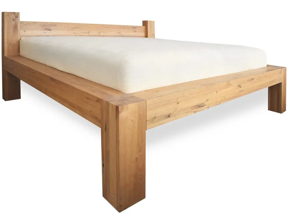 Oak´s Dubová postel Fortis 15 cm masiv rustik -