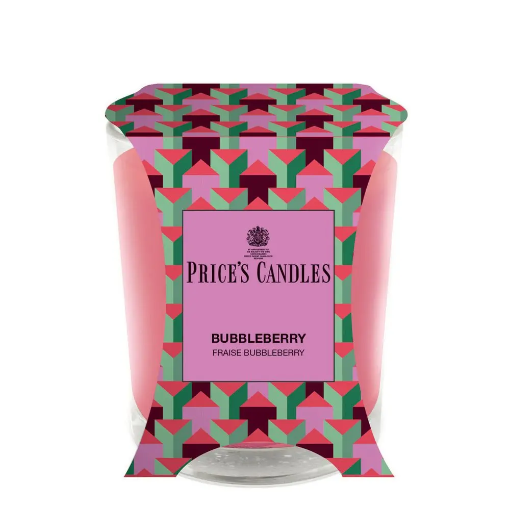 Price´s Price's vonná svíčka ve skle Bubbleberry - hoření 45h