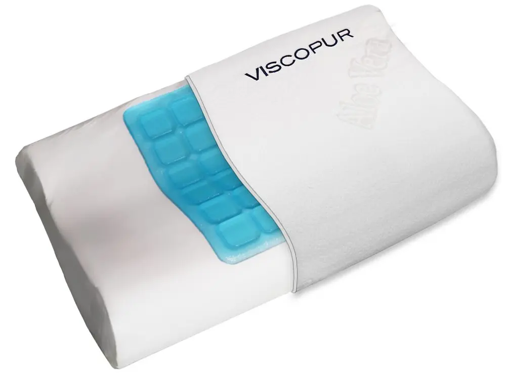 VISCOPUR Anatomický polštář VISCOPUR® COOL GEL s gelovou vrstvou profilovaný - 40x60 cm