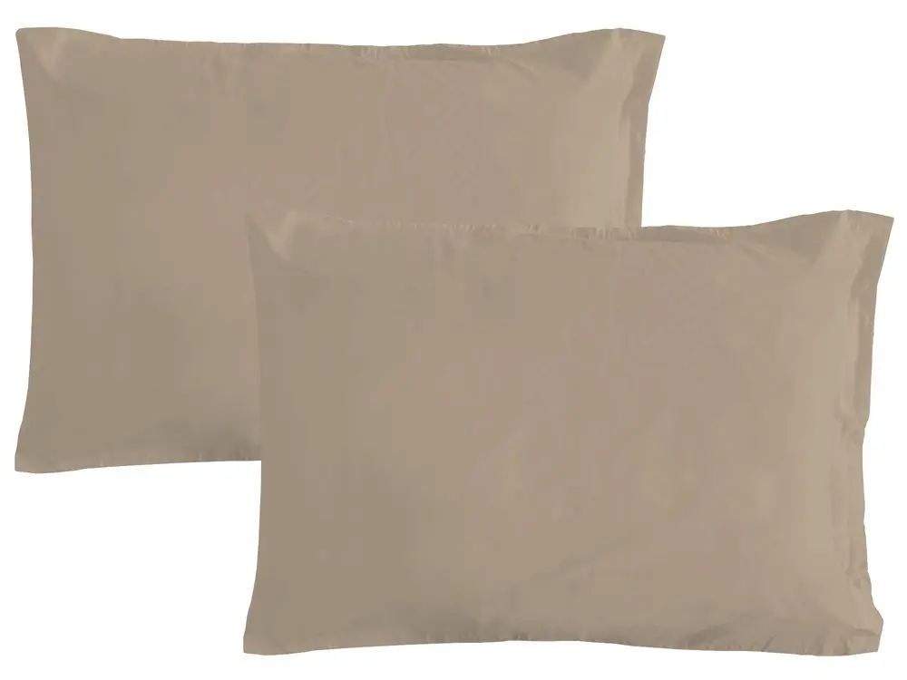 Gipetex Natural Dream Povlak na polštář italské výroby 100% bavlna - 2 ks tortora