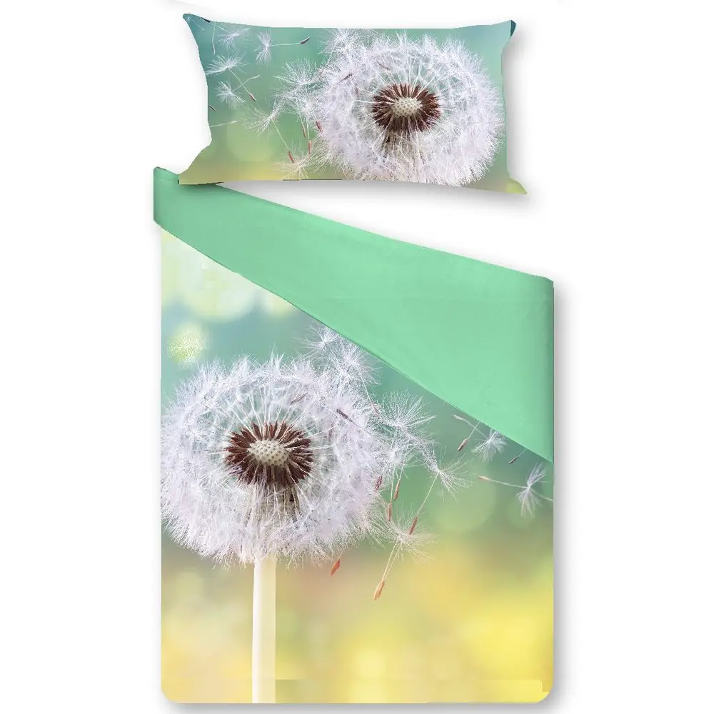 Gipetex Natural Dream 3D Italské povlečení 100% bavlna Pampeliška - 140x200 / 70x90 cm