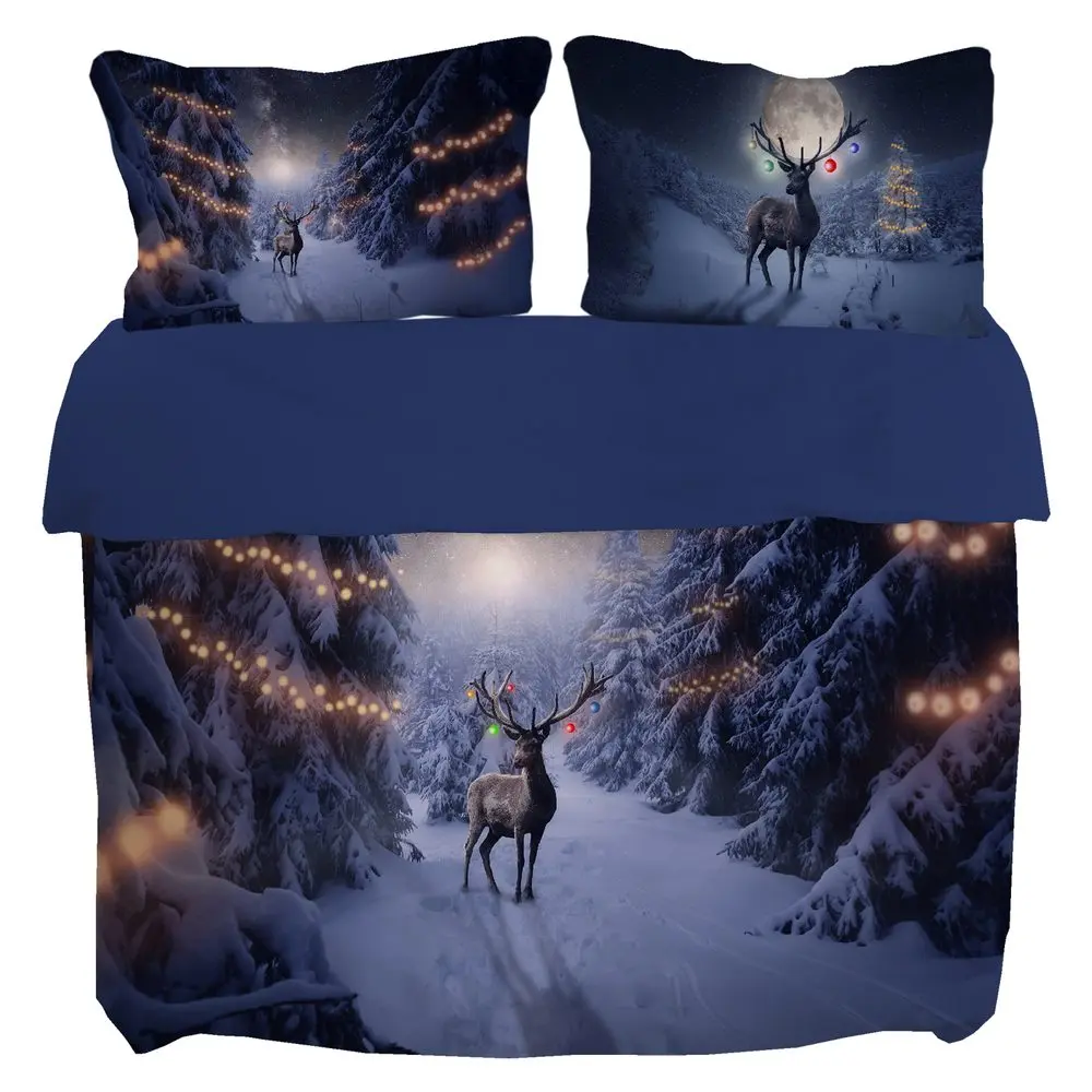 Gipetex Natural Dream 3D Italské povlečení 100% bavlna Deer - 220x200 / 2x70x90 cm