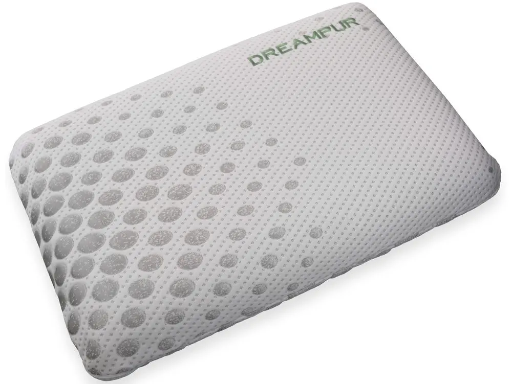 DREAMPUR Anatomický polštář DREAMPUR® z latexové pěny Grey dots perforovaný 40x60cm