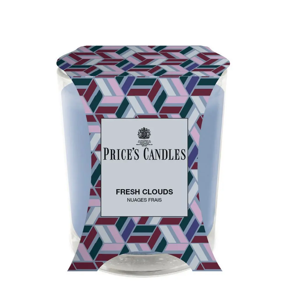 Price’s Price's vonná svíčka ve skle Fresh Clouds - hoření 45h