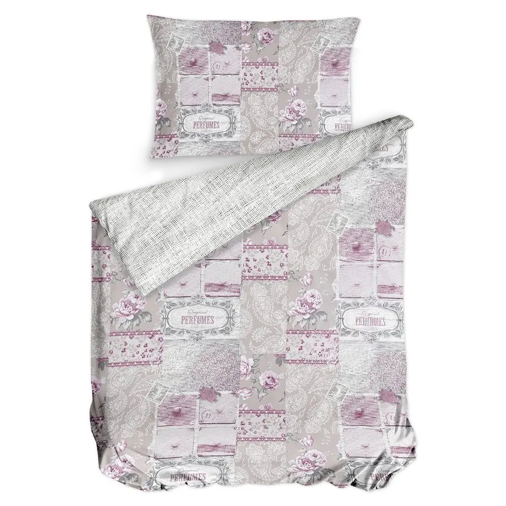 Gipetex Natural Dream Italské povlečení 100% bavlna Chic Rosa - 140x220 / 70x90 cm