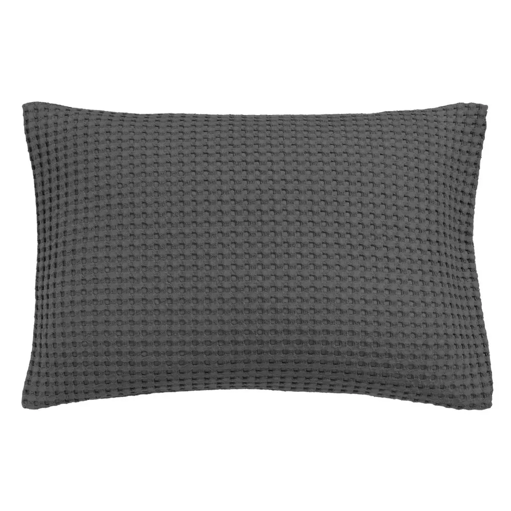 Vandyck Luxusní povlak na polštář Home Piqué waffle 40x55cm Off black