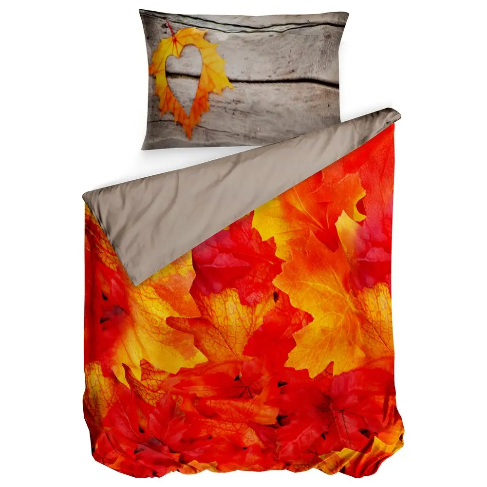Gipetex Natural Dream 3D italské povlečení 100% bavlna Podzim - 140x220 / 70x90 cm
