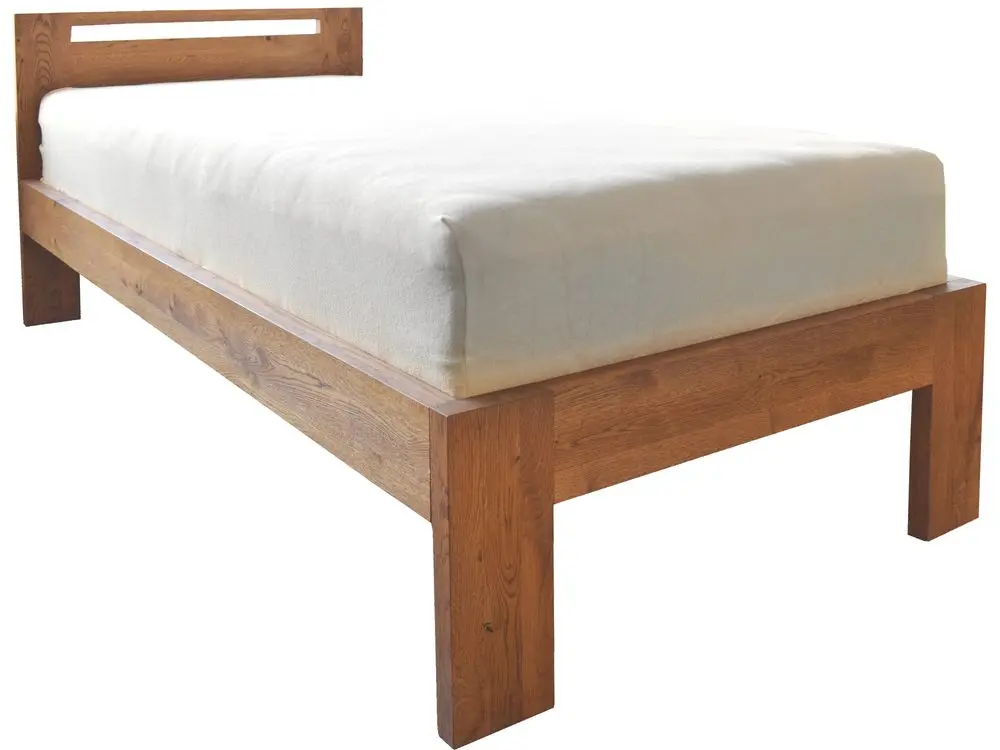 Oak´s Dubová postel Mono Klasik 4 cm masiv rustik -