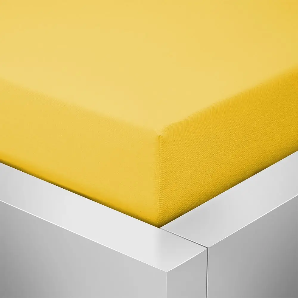 Homeville jersey prostěradlo ELASTIC slunečnice - 140x200 cm