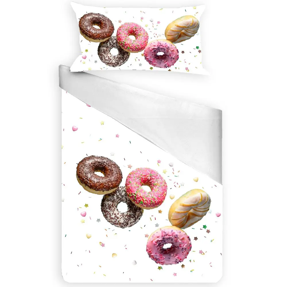 Gipetex Natural Dream 3D Italské povlečení 100% bavlna Donuts - 140x200 / 70x90 cm