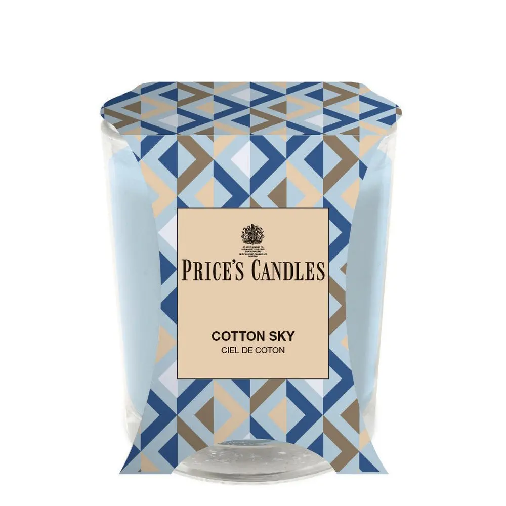 Price’s Price's vonná svíčka ve skle Cotton Sky - hoření 45h