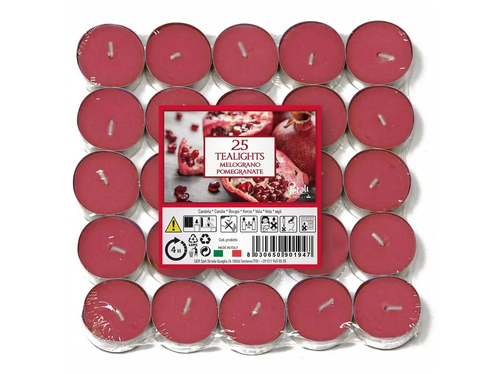 Petali vonné čajové svíčky Pomegranate 25ks