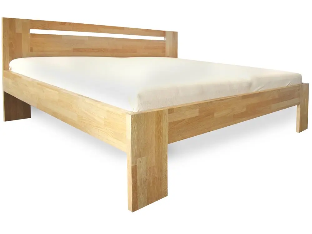 Oak´s Dubová postel Grandioso 4 cm masiv cink -