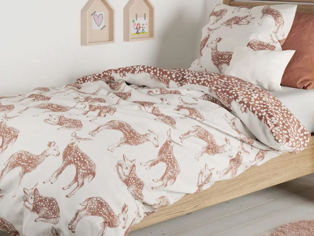 Mistral Home dětské povlečení 100% bavlna Bambi 140x200/70x90cm