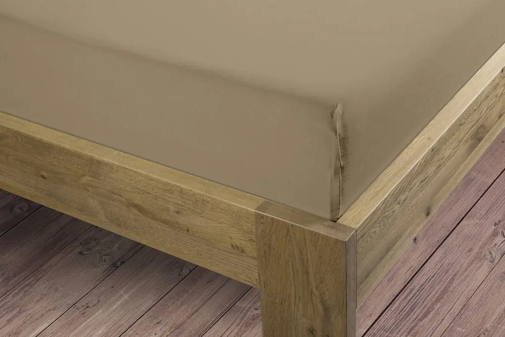 Bierbaum jersey prostěradlo mastic - 140-160 x 200 cm