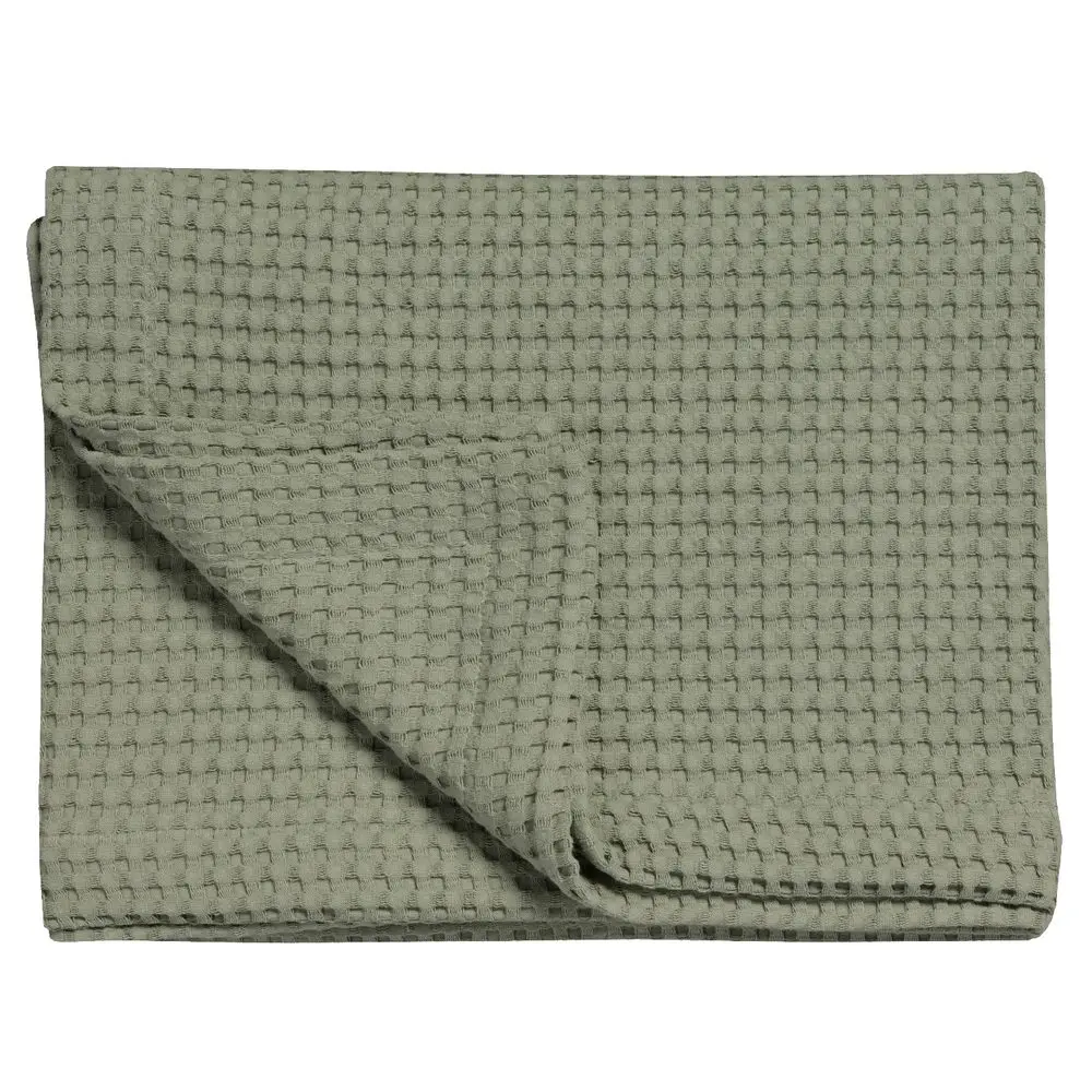 Vandyck Luxusní přehoz na postel Home Piqué waffle Light Olive - 160x250 cm