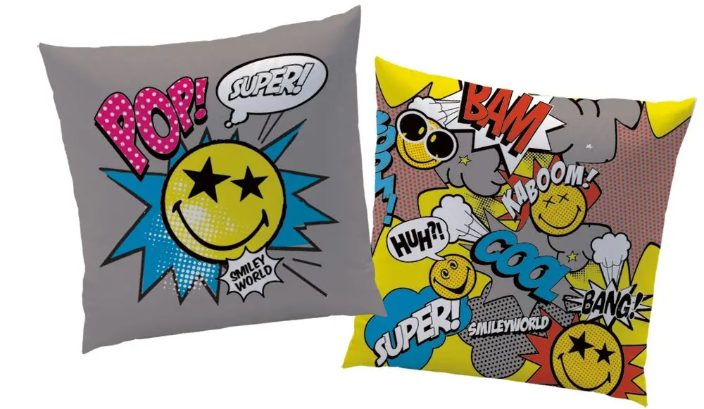 CTI Polštářek Smiley smajlci Comics 40x40 cm