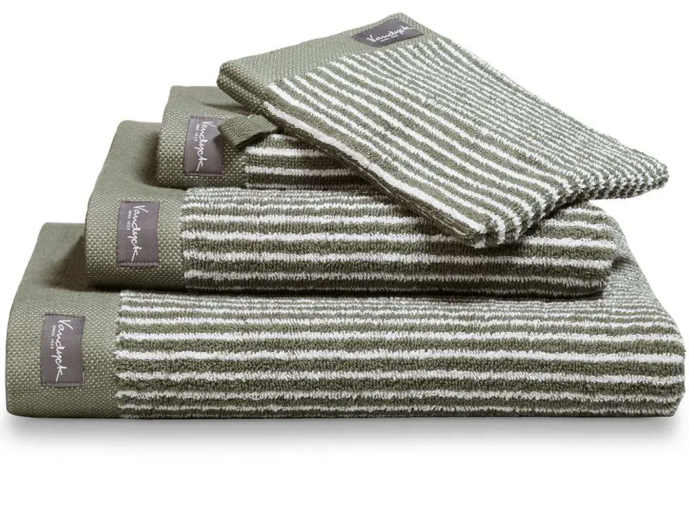 Vandyck Ručník Home Petit Ligne Olive - olivová