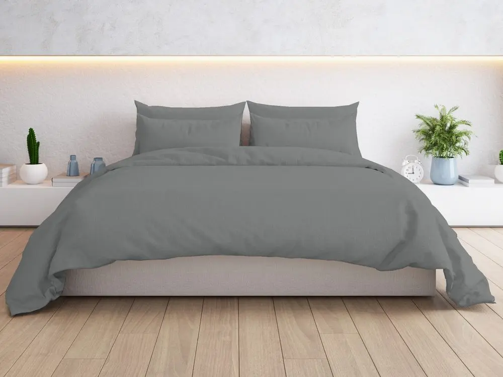 Gipetex Natural Dream Povlečení bavlněný perkál Piombo