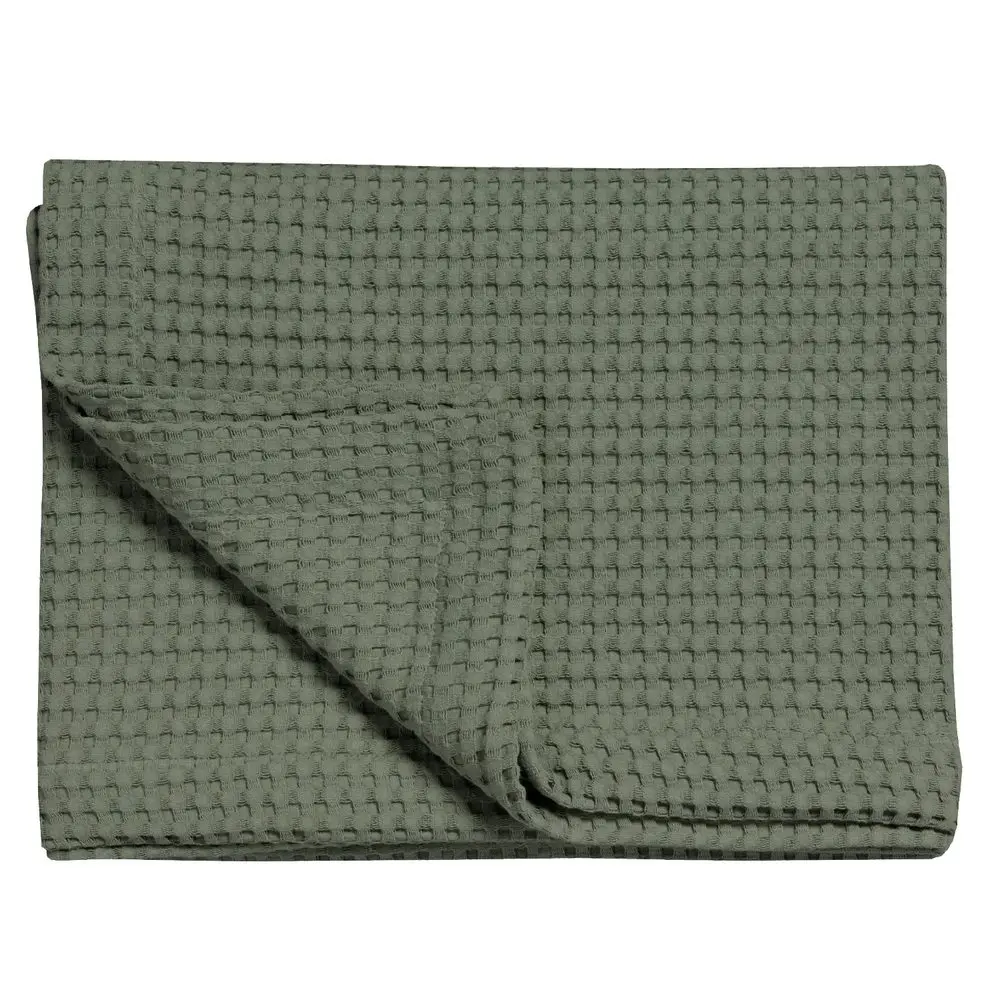 Vandyck Luxusní přehoz na postel Home Piqué waffle Earth green