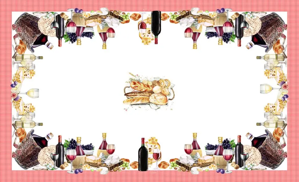 Gipetex Natural Dream Bavlněný ubrus s 3D tiskem Trattoria - 150x240 cm