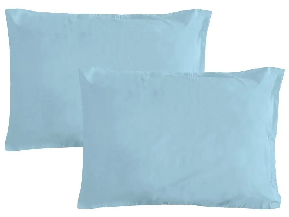 Gipetex Natural Dream Povlak na polštář italské výroby 100% bavlna - 2 ks sv.modrá