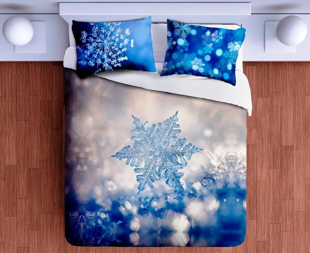 Gipetex Natural Dream 3D italské povlečení 100% bavlna Ice Star - Ledová hvězda