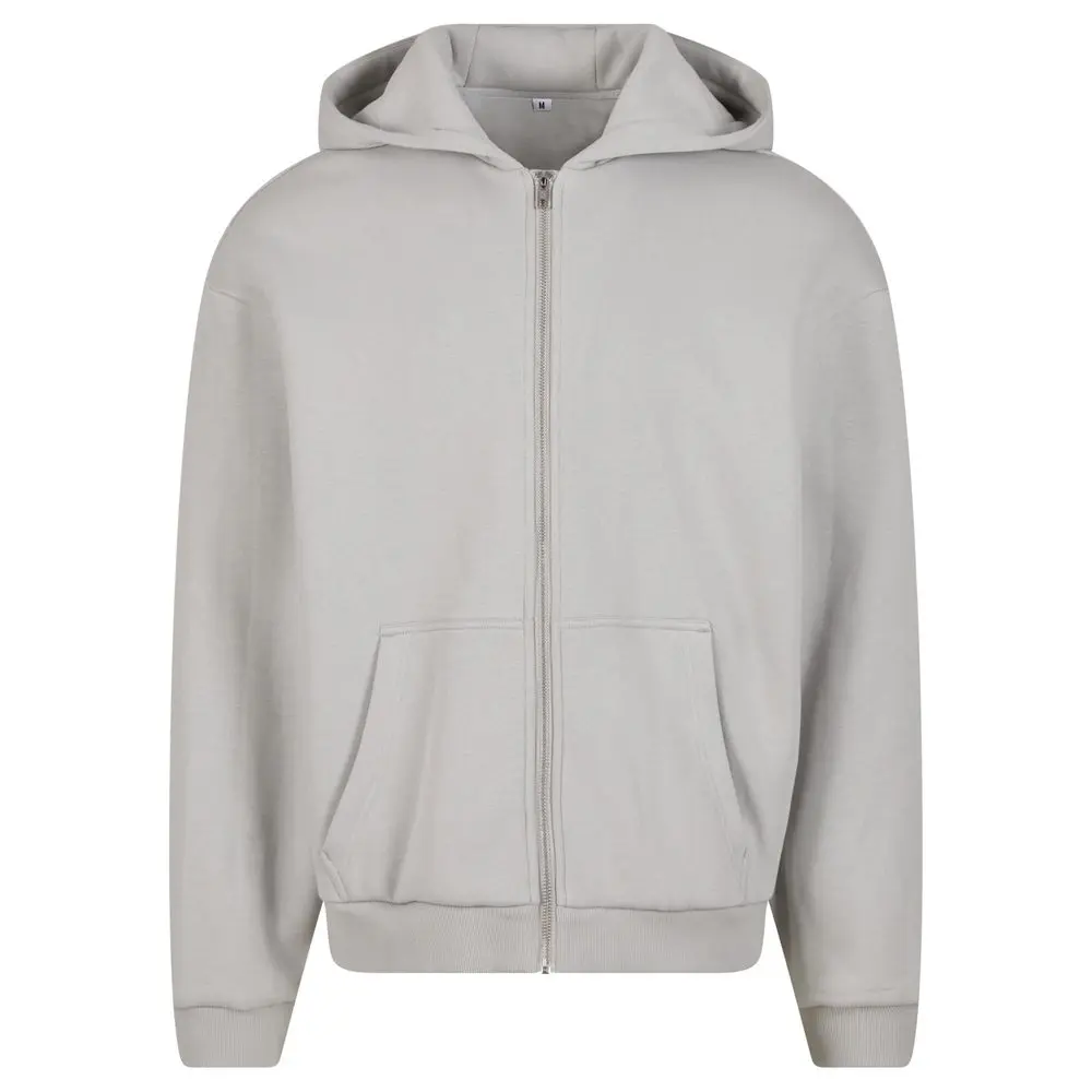 Build Your Brand Hebká pánská mikina na zip Fluffy -