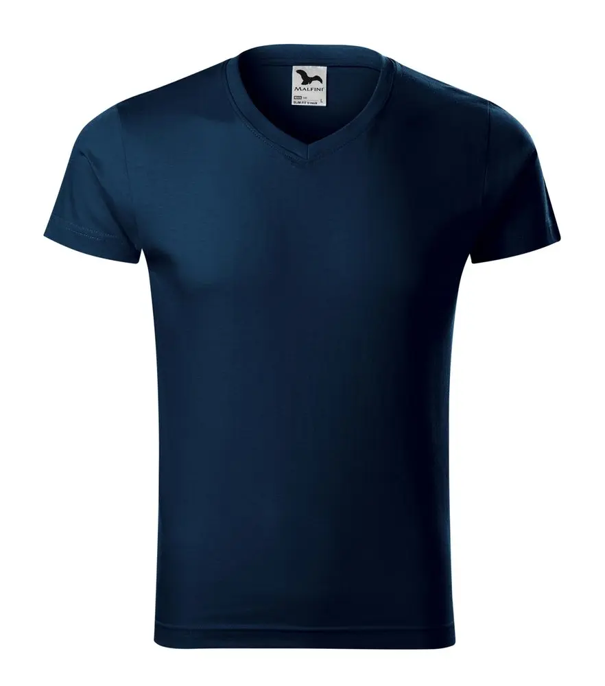 MALFINI Pánské tričko Slim Fit V-neck -
