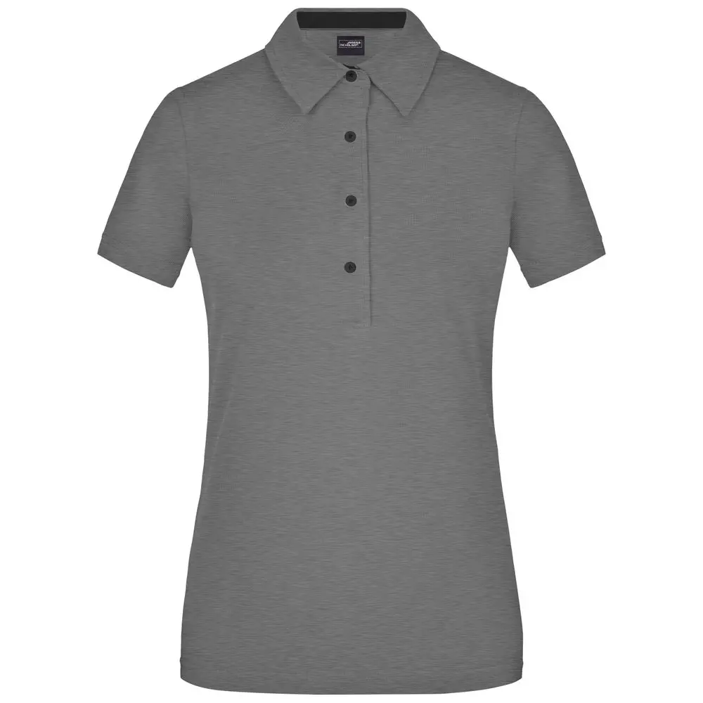 Daiber Elegantní dámská polokošile JN969 - Světle šedý melír / černá | XL