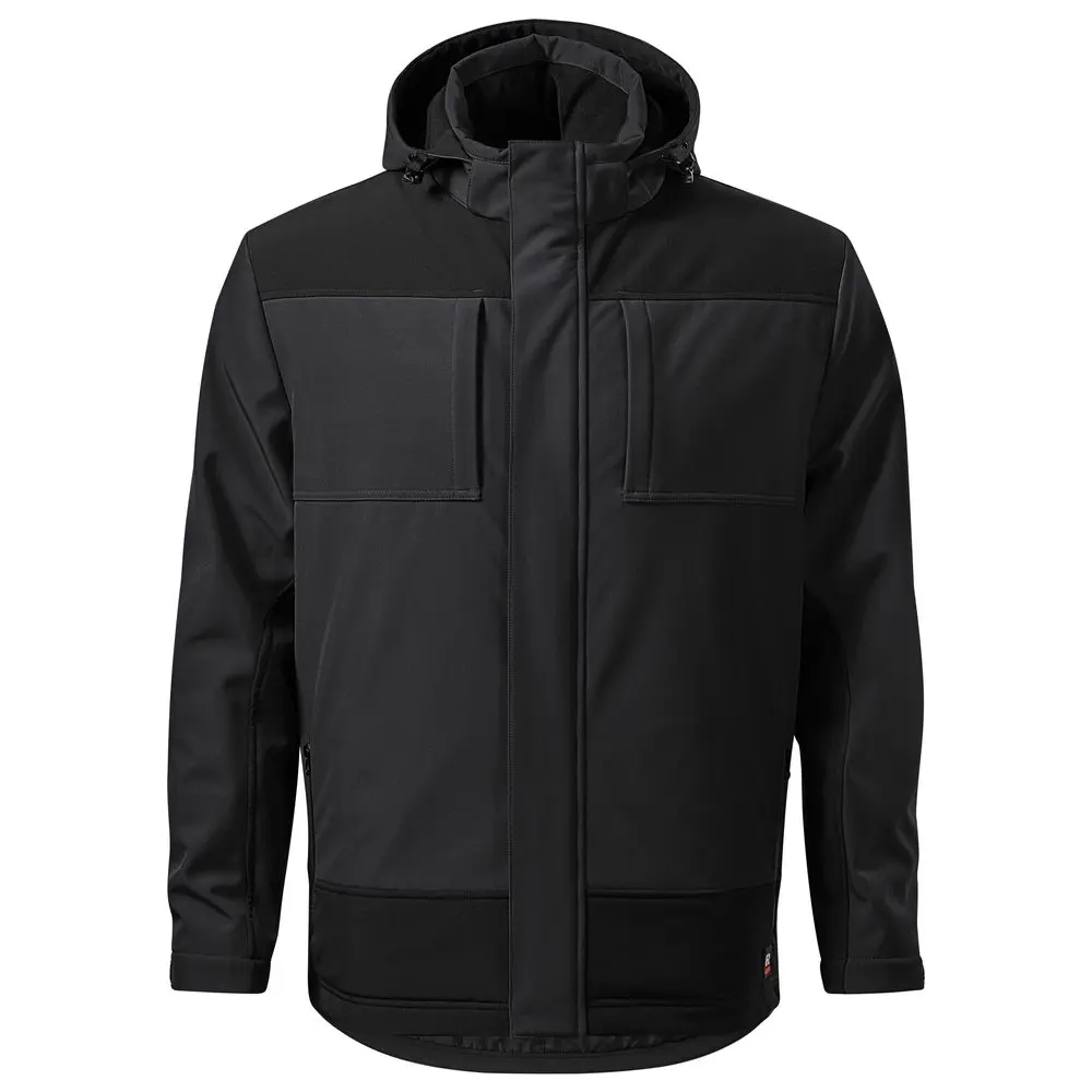 MALFINI Pánská zimní softshellová bunda Vertex - Ebony gray | 2XL
