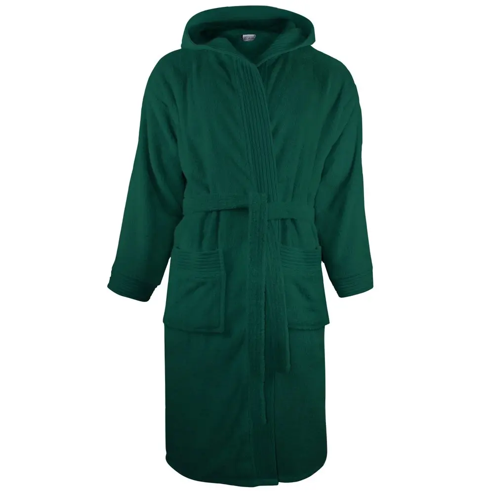 The One Towelling® Froté župan s kapucí v širokém střihu 420 g/m Barva: zelená tmavá, Velikost: XXL/3XL TH1095