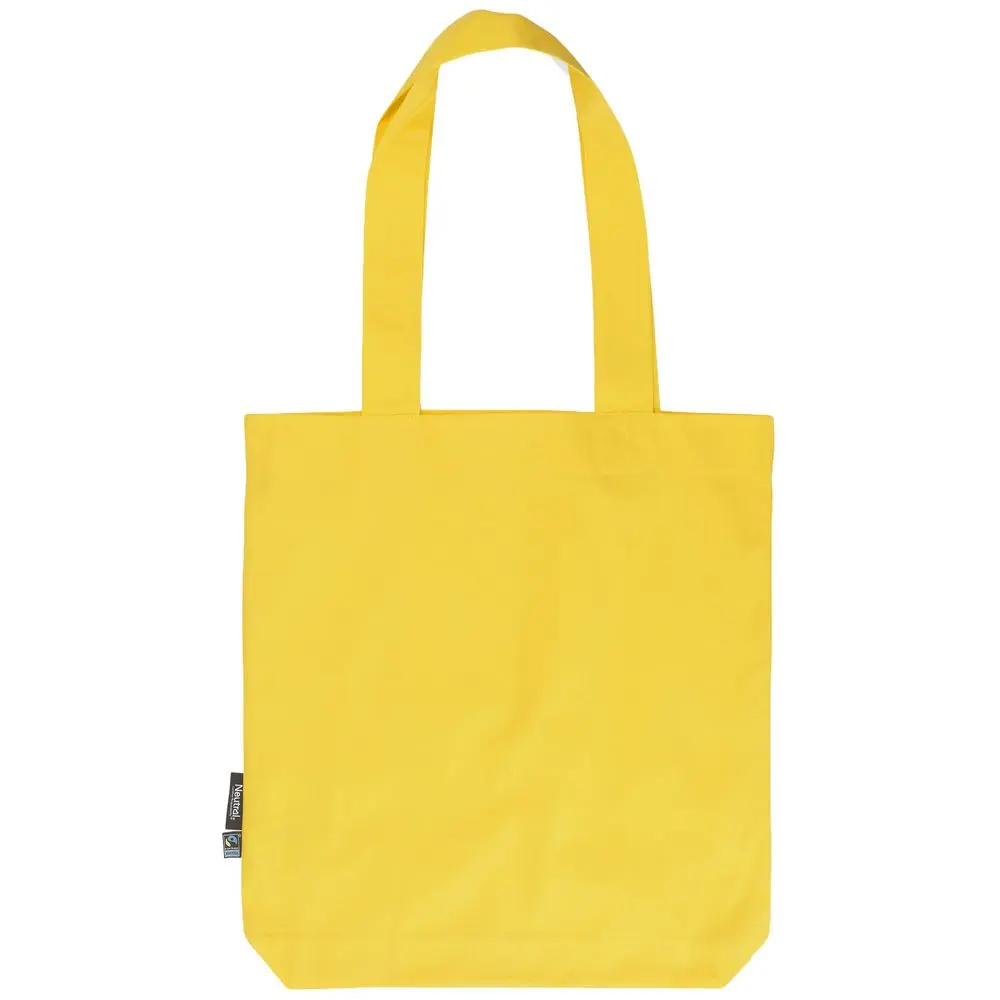 Keprová Fairtrade taška z organické bavlny Neutral Barva: žlutá, Velikost: 38 x 42 x 7 cm NE90003