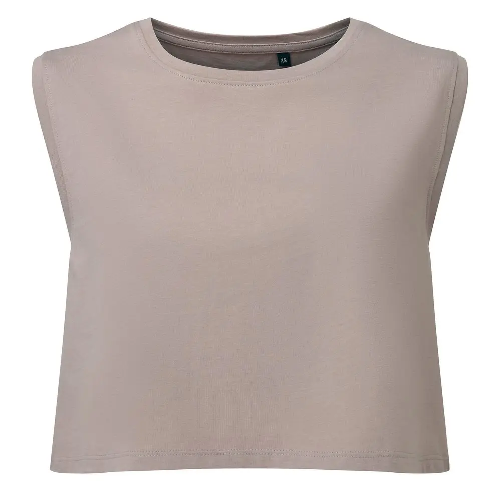 TriDri® Dámské crop tílko z organické bavlny - Stone | XS