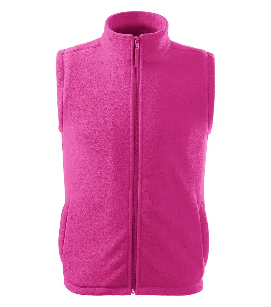 518 Unisex Fleece Vesta Next fuchsia red vel.M