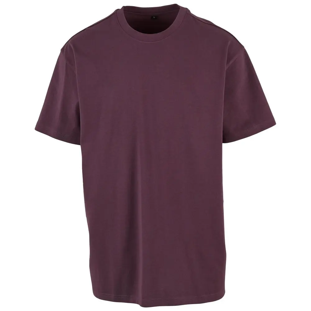 Build Your Brand Pánské tričko Heavy Oversize Tee - Švestková | L