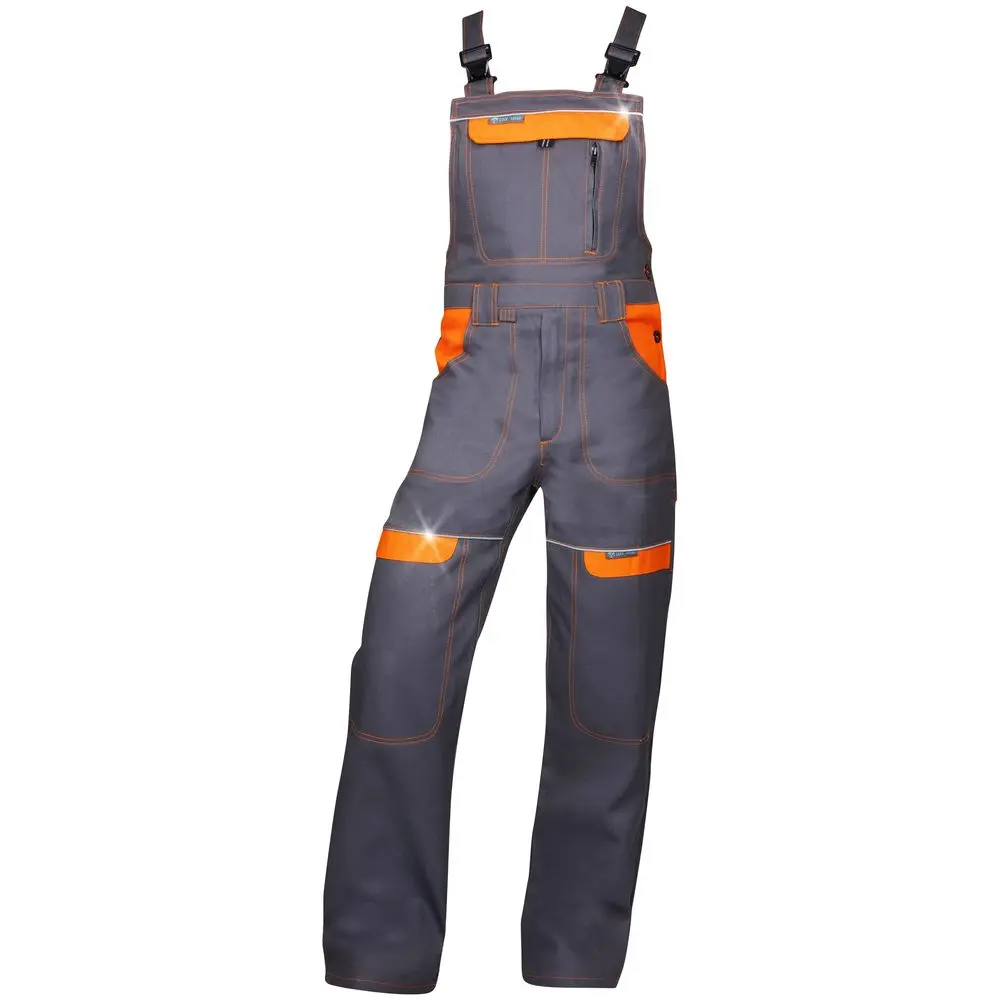 Ardon Montérky s laclem prodloužené COOL TREND - Šedá / oranžová | 2XL
