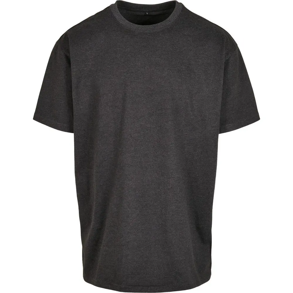 Build Your Brand Volnočasové oversize tričko z husté bavlny 240 g/m² se spadlými rameny Barva: šedá uhlová, Velikost: M
