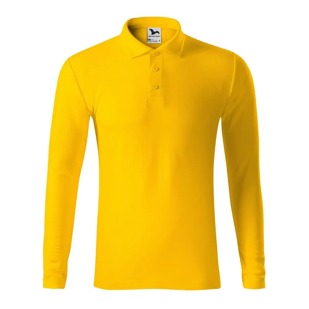 221 Pique Polo LS polokošile pánská žlutá vel.L