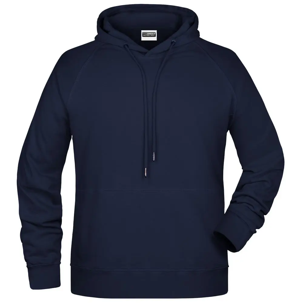 Daiber Pánská mikina s kapucí z biobavlny 8024 - Tmavě modrá | 4XL