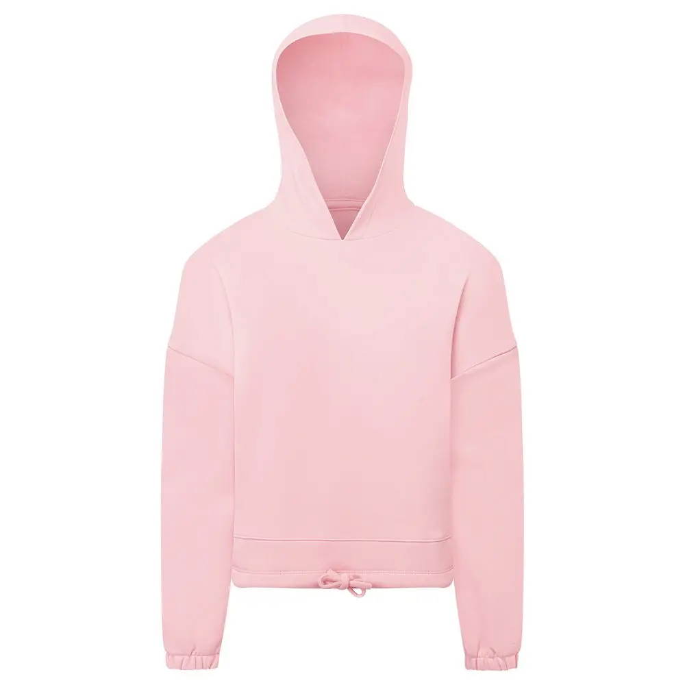 TriDri® Dětská zkrácená oversize mikina z recyklovaného materiálu s kapucí Barva: