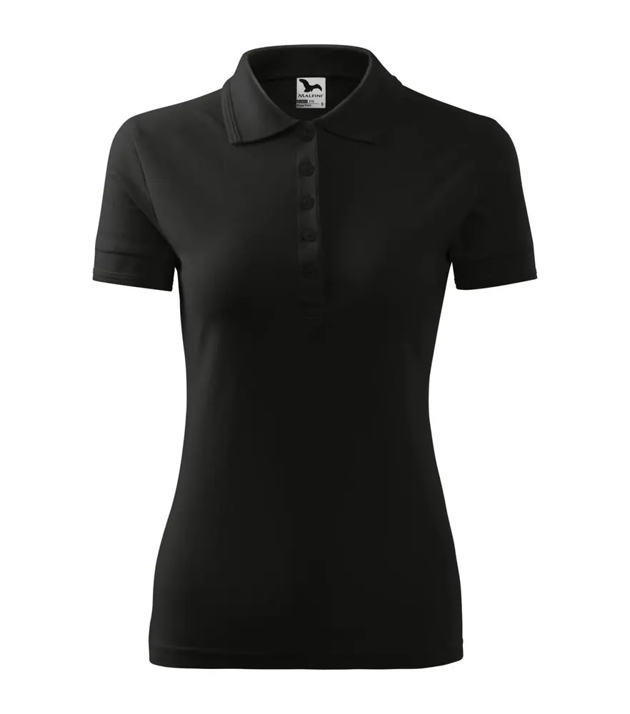 MALFINI Dámská polokošile Pique Polo - Černá | 2XL